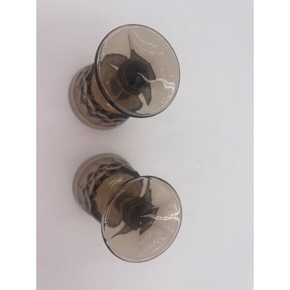 Vintage Noritake Perspective Mocha Brown Glasses 4oz Goblets Wine 2 Cups - Picture 2 of 6